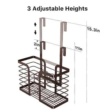 YIGII Hair Dryer Holder - 3-in-1 Beauty Organizer