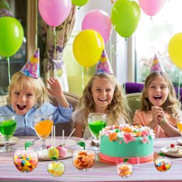 Menkxi Apple Shaped Candy Jars - 24 Pcs Gift Containers