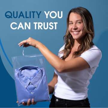 Spartan Industrial 10" x 13" Crystal Clear Bags - 1000 Count