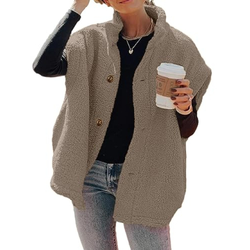Cozy Oversized Women's Fleece Vest with Pockets