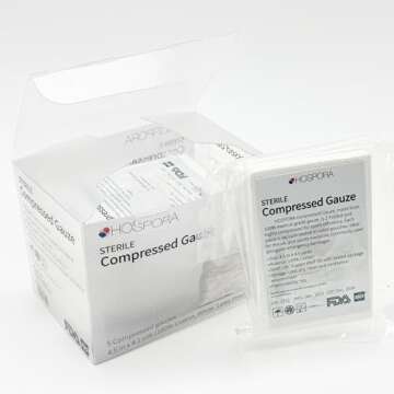 HOSPORA Cotton Sterile Gauze for Emergency Kits