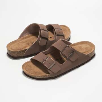 Project Cloud Genuine Leather Flat Sandals for Women