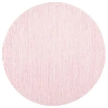 SAFAVIEH 6'7" Round Pink Chic Area Rug for Home