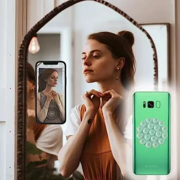 DGBGoo 5 PCS Suction Phone Case Adhesive Silicone Suction Cup Phone Holder Case for Hand Mobile Devi...