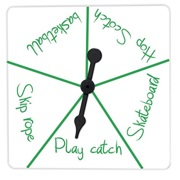 Learning Advantage Transparent Spinners - Set of 5 - Math Game Spinner