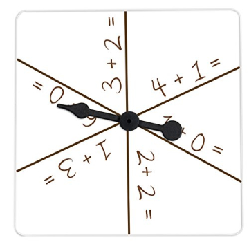 Learning Advantage Transparent Spinners - Set of 5 - Math Game Spinner