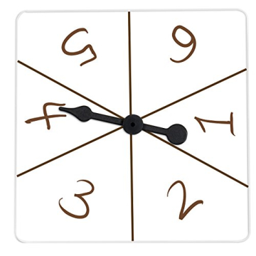 Learning Advantage Transparent Spinners - Set of 5 - Math Game Spinner