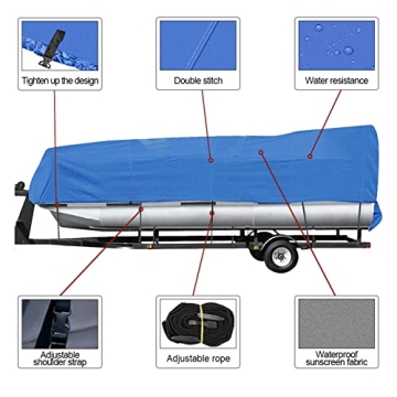 Heavy Duty 17-20ft Waterproof Boat Cover for Protection