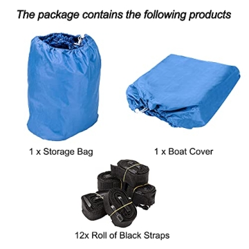 Heavy Duty 17-20ft Waterproof Boat Cover for Protection