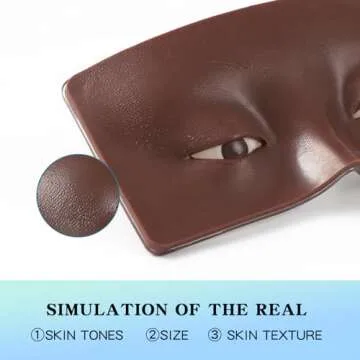 Bueuo Makeup Practice Face Board - 3D Realistic & Reusable