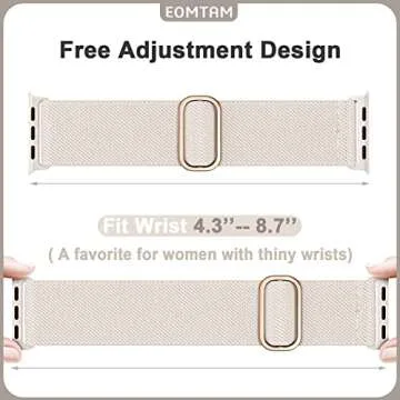 5 Pack Stretchy Nylon Straps Compatible for Apple Watch Band 38mm 40mm 41mm 42mm 44mm 45mm 46mm 49mm for Women Men,Elastic Cloth Sport Wristbands for iWatch Series 10 9 8 SE 7 6 5 4 3 Ultra 2/1