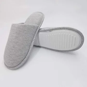 Ofoot Men's Cozy Indoor Slippers, Washable Memory Foam