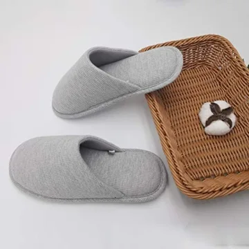 Ofoot Men's Cozy Indoor Slippers, Washable Memory Foam