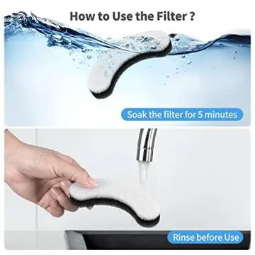 Cat Water Fountain Filters, 12 Pack Pet Replacement Foam Sponge Pre-Filters Fit for Clear Fountain, Dog Dispenser