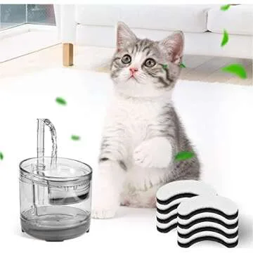 Cat Water Fountain Filters, 12 Pack Pet Replacement Foam Sponge Pre-Filters Fit for Clear Fountain, Dog Dispenser