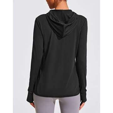 COOrun Women's UPF 50+ Sun Protection Hiking Hoodie