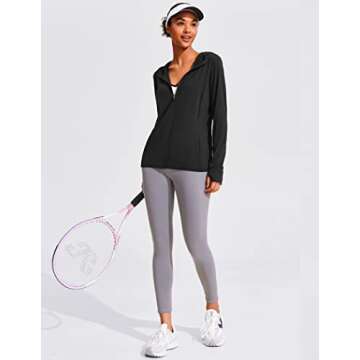 COOrun Women's UPF 50+ Sun Protection Hiking Hoodie