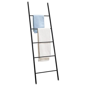 mDesign Blanket and Towel Ladder - Stylish Storage Solution