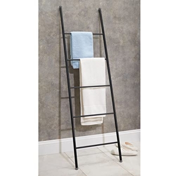 mDesign Blanket and Towel Ladder - Stylish Storage Solution