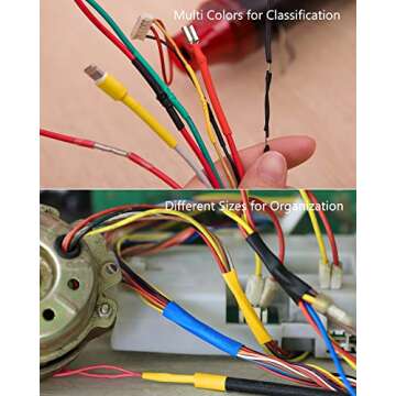 Ginsco 580 pcs Heat Shrink Tubing Kit for DIY Projects