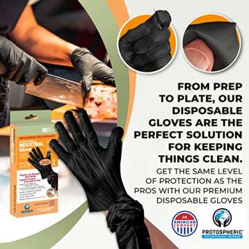 Protospheric Disposable Gloves - 7X Stronger, Thinner Option