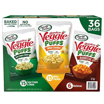 Sensible Portions Veggie Puffs Variety Pack, Healthy Snacks