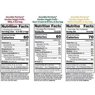 Sensible Portions Veggie Puffs Variety Pack, Healthy Snacks