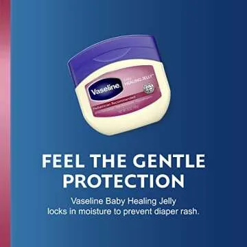 Vaseline Healing Jelly Baby, 2-Pack – Hypoallergenic Moisturizer for Baby Care, Diaper Rash, Sensitive and Dry Skin, Baby Powder Scent, 13 Oz Ea