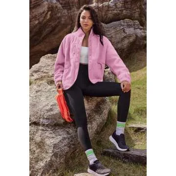 Nirovien Women's Fuzzy Fleece Jacket for Winter Warmth