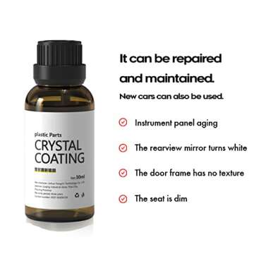 XTryfun Plastic Repairer for Cars Resists Water, UV Rays, Dirt, Ceramic Coating, Not Dressing, Last ...