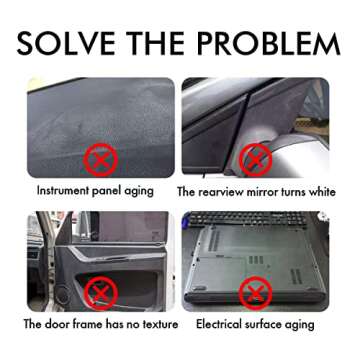 XTryfun Plastic Repairer for Cars Resists Water, UV Rays, Dirt, Ceramic Coating, Not Dressing, Last Over 200 Washes, Highly Concentrated, 30ml