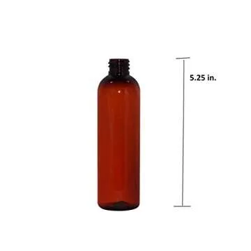 4oz Reusable Amber Plastic Bottles - Versatile Storage Solutions