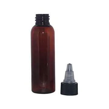 4oz Reusable Amber Plastic Bottles - Versatile Storage Solutions