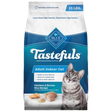 Blue Buffalo Tastefuls Cat Food Chicken & Brown Rice 15-lb
