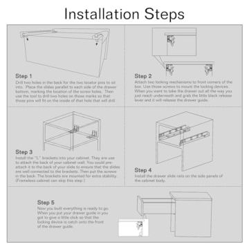 AOLISHENG Undermount Soft Close Drawer Slides 12-24 Inch