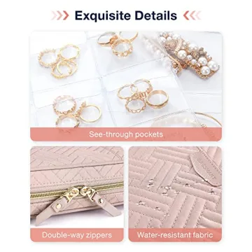 BAGSMART Jewelry Travel Organizer for Necklaces and Earrings