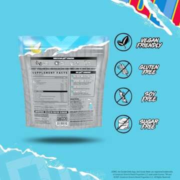 GHOST Hydration Packets, Sonic Ocean Water, 24 Sticks, Electrolyte Powder - Drink Mix Supplement with Magnesium, Potassium, Calcium, Vitamin C - Vegan, Free of Soy, Sugar & Gluten