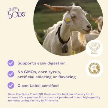 Aussie Bubs Australian Goat Milk-Based Toddler Formula, For Kids 12-36 months, Made with Fresh Goat Milk, 28.2 oz