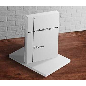 White Cardstock - For School Supplies, Kids Art & Crafts, Invitations, Business Card Printing | Extr...