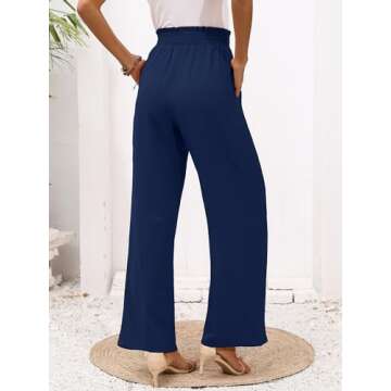 Heymoments Women's High Waisted Wide Leg Lounge Pants