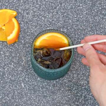 Darware Vintage Hobnail Drinking Glasses Set of 6 Blue