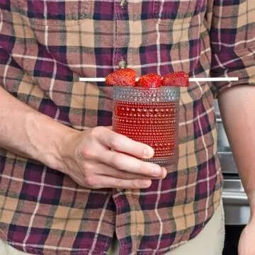 Darware Vintage Hobnail Drinking Glasses Set of 6 Blue