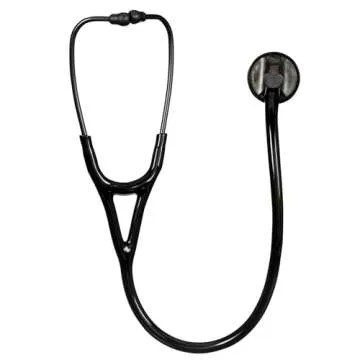 3M Littmann Master Cardiology Stethoscope, 2176, Stainless Steel Smoke-Finish Chestpiece, 27" Black Tube
