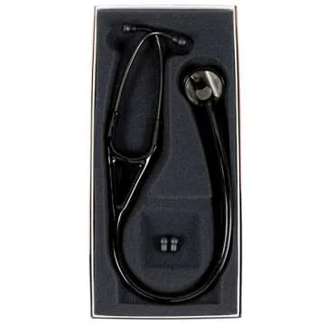 3M Littmann Master Cardiology Stethoscope, 2176, Stainless Steel Smoke-Finish Chestpiece, 27" Black Tube