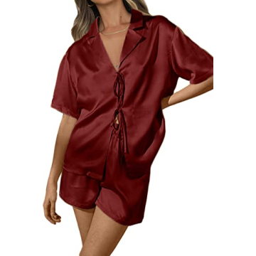 CHYRII Women’s Silk Satin Pajamas Set for Luxurious Comfort