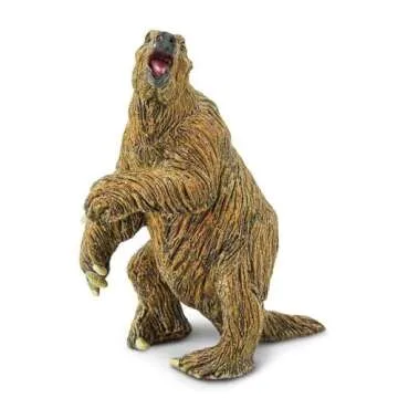 Safari Ltd. Megatherium (Giant Sloth) Figurine - Detailed 4.5" Plastic Model Figure - Fun Educational Play Toy for Boys, Girls & Kids Ages 3+