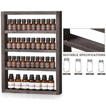 Vrisa 4 Tier Essential Oil Rack - Stylish Storage Solution
