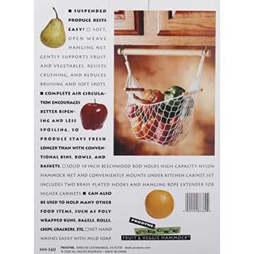 Effortless Under Cabinet Veggie Hammock for Fresh Produce