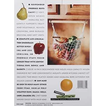 Effortless Under Cabinet Veggie Hammock for Fresh Produce