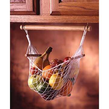 Effortless Under Cabinet Veggie Hammock for Fresh Produce